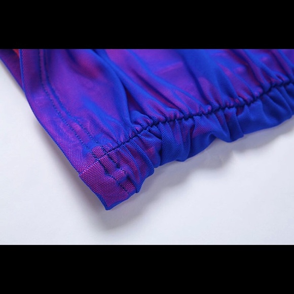 Vibrant purple ruched mini dress - Picture 16 of 16